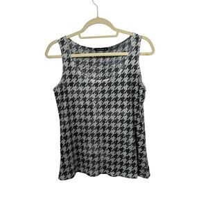 David Cline womens Houndstooth tank top M